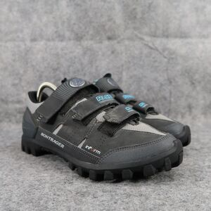 Bontrager Shoes Women 9.5 Cycling Race MTB Inform 3 Strap eSoles Spinning Grey